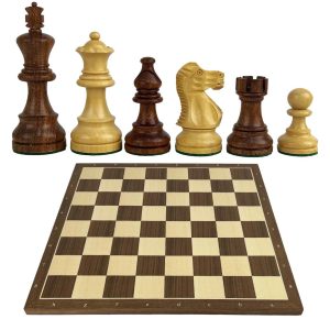 AMERICAN STAUNTON | Walnut & Maple Economy Board with Notation (medium)