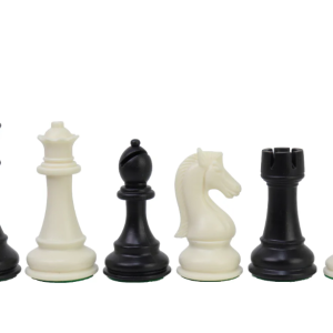 PREMIER TOURNAMENT | Hard Plastic | Black & Ivory | 3.75" | 97mm