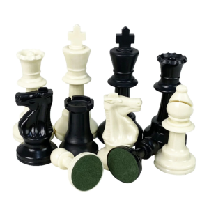 STANDARD TOURNAMENT | Hard Plastic | Black & Ivory | 95mm | 430 grams